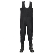 Good Quality Men's Chest Neoprene Wader Suit Fishing Waders with Rubber Boot from Hangzhou